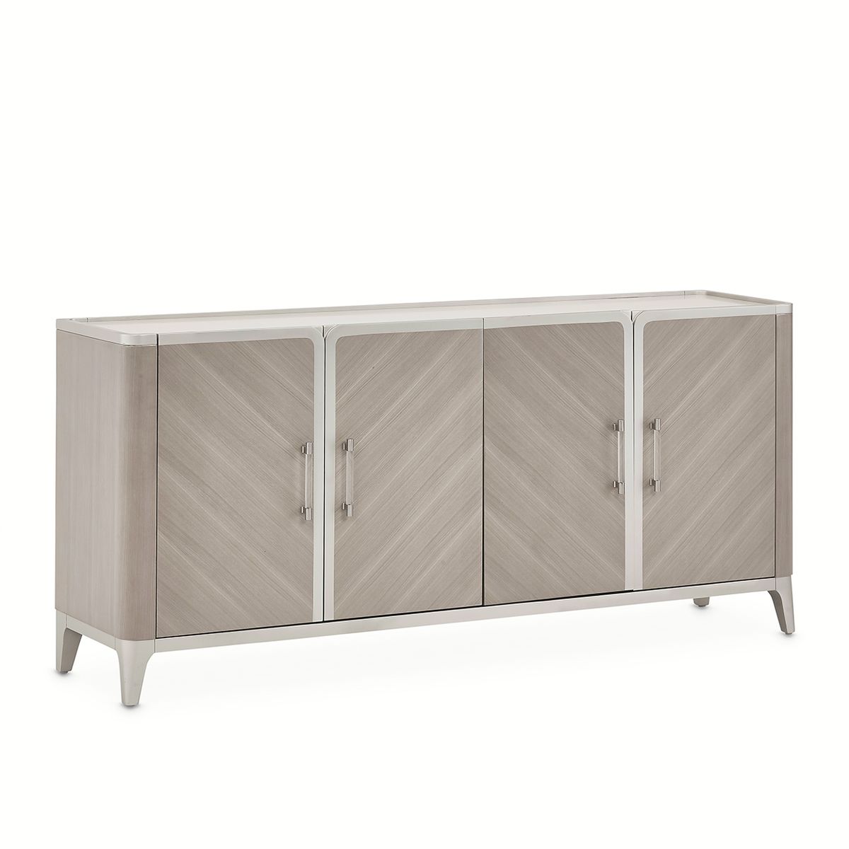 AICO Lanterna Sideboard in Silver Mist - Luxury Home Furniture (MI)