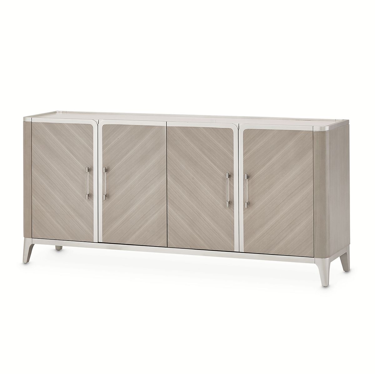 AICO Lanterna Sideboard in Silver Mist - Luxury Home Furniture (MI)