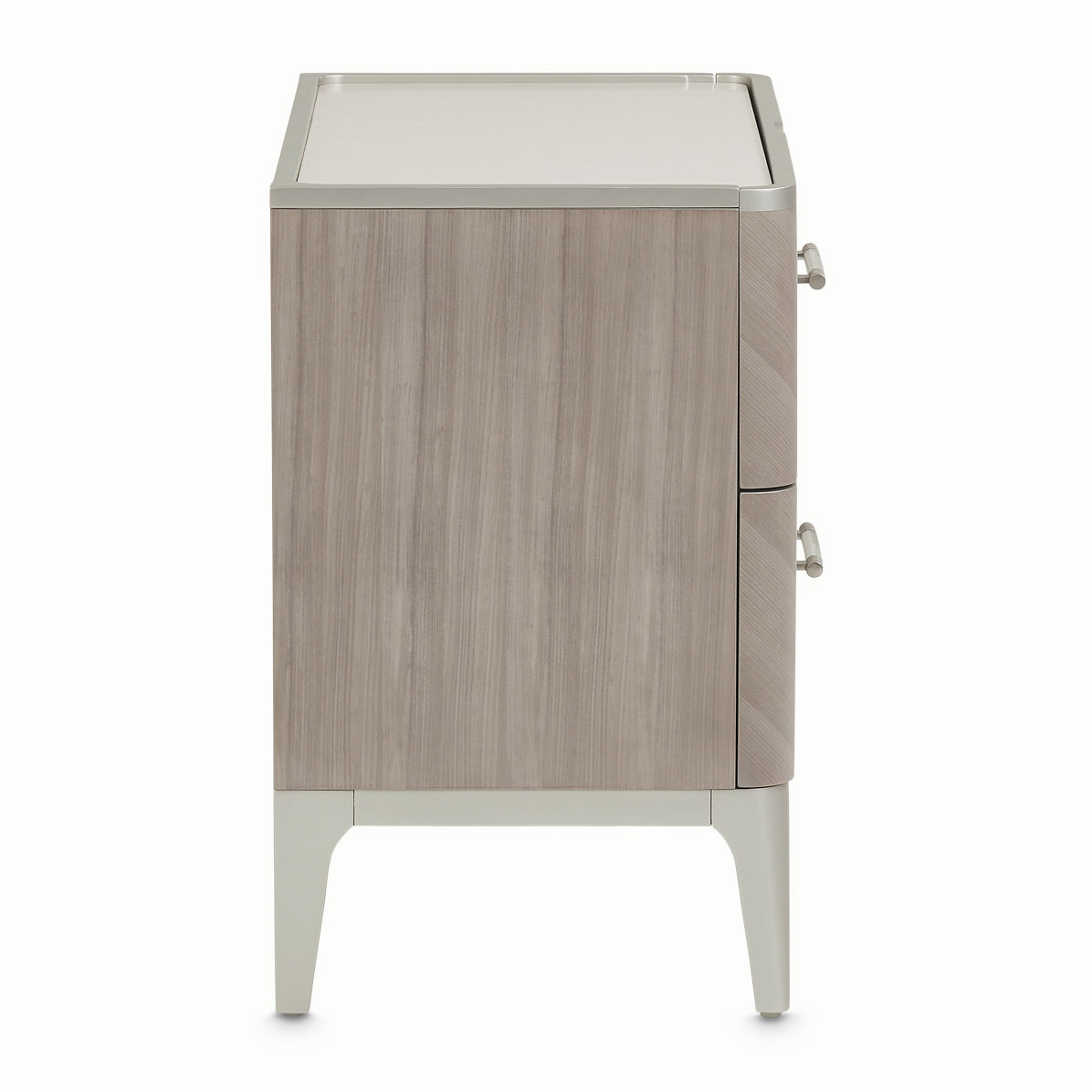 AICO Lanterna Nightstand in Silver Mist - Luxury Home Furniture (MI)
