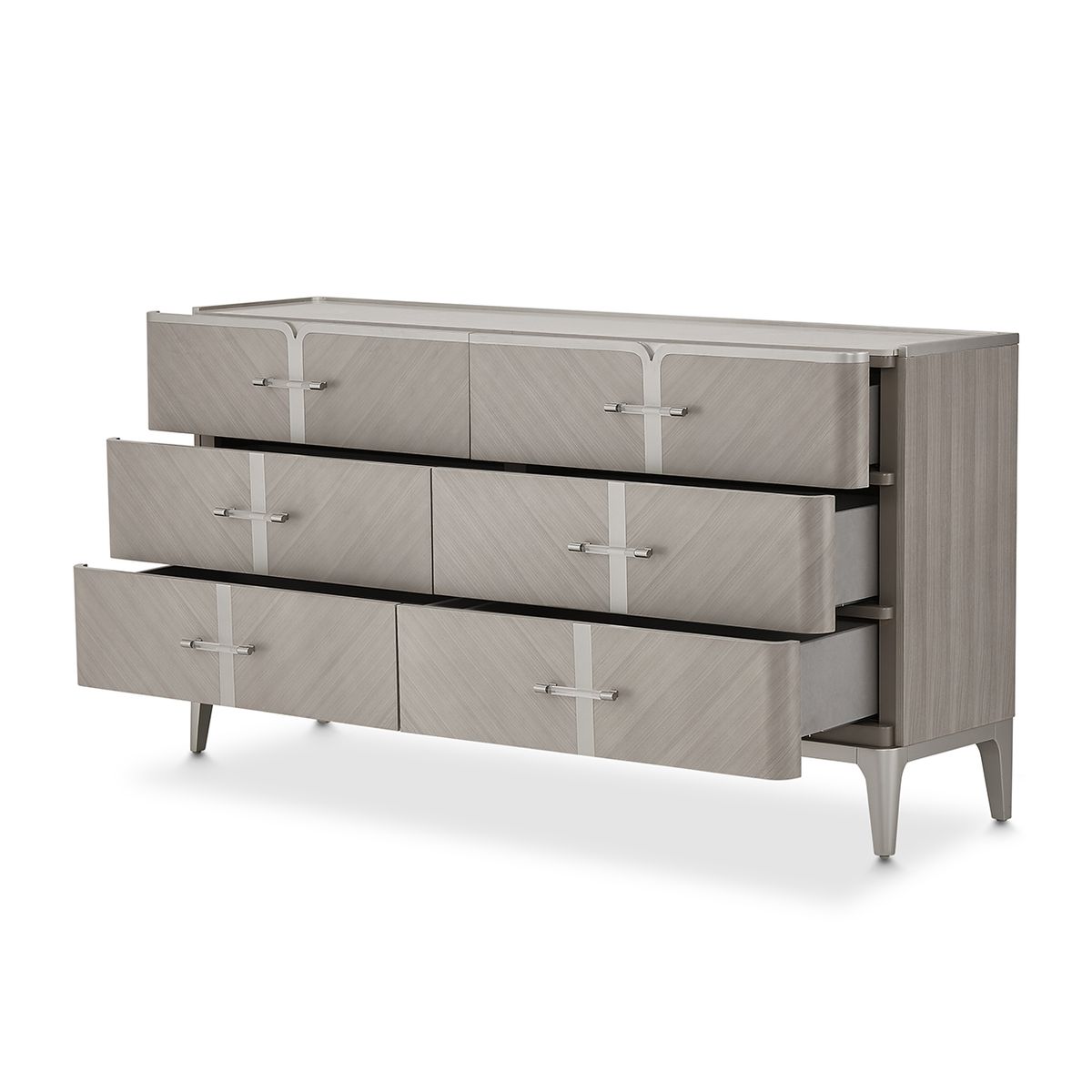 AICO Lanterna Dresser in Silver Mist - Luxury Home Furniture (MI)