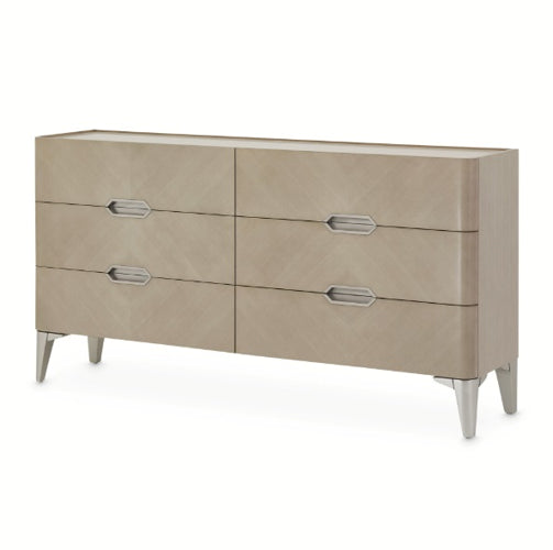 AICO Furniture Penthouse Dresser in Ash Gray - Luxury Home Furniture (MI)