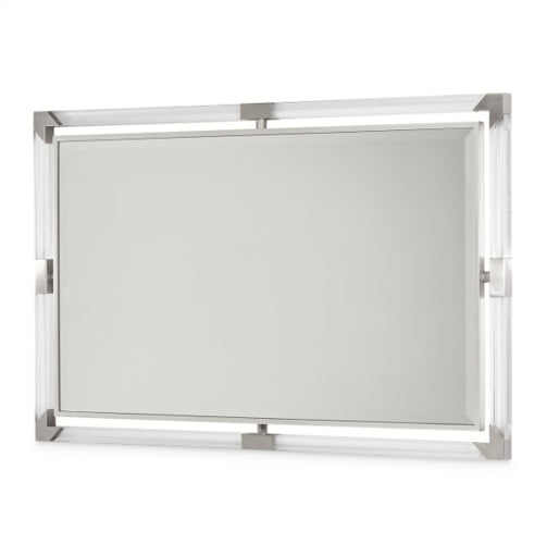 AICO Furniture Penthouse Wall Mirror in Ash Gray - Luxury Home Furniture (MI)