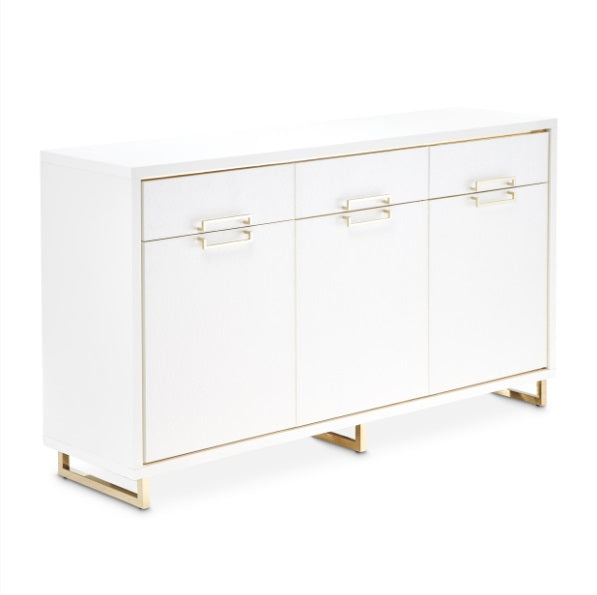 AICO Furniture Palm Gate Sideboard in Cloud White - Luxury Home Furniture (MI)
