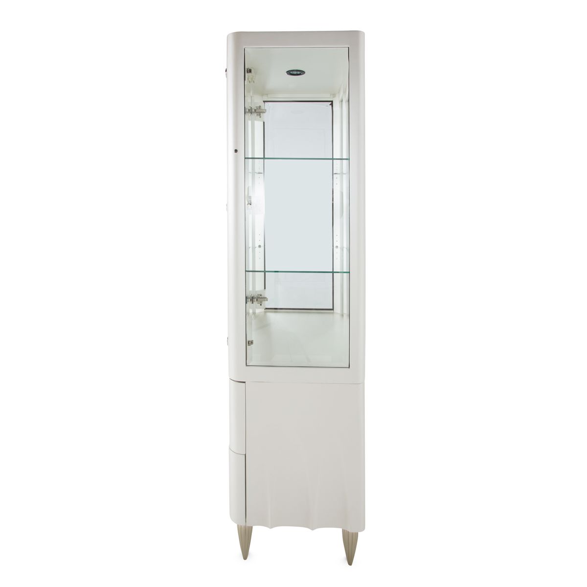 AICO London Place Display Cabinet in Creamy Pearl - Luxury Home Furniture (MI)