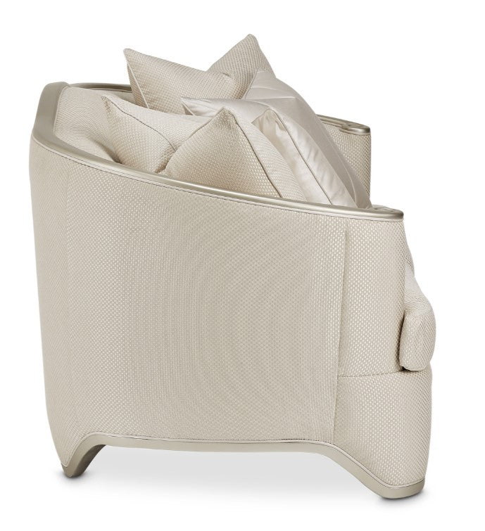Aico London Place Loveseat in Light Champagne - Luxury Home Furniture (MI)