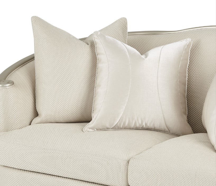Aico London Place Loveseat in Light Champagne - Luxury Home Furniture (MI)