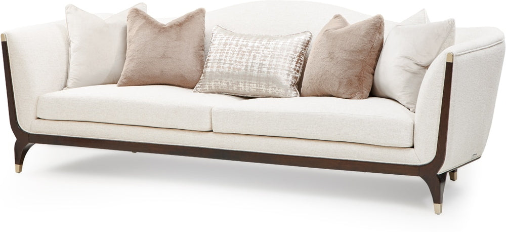 AICO Paris Chic Sofa Cremini in Espresso - Luxury Home Furniture (MI)