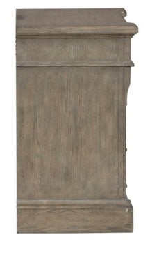Liberty Furniture Town & Country 3 Drawer Nightstand w/ Charging Station in Dusty Taupe - Luxury Home Furniture (MI)
