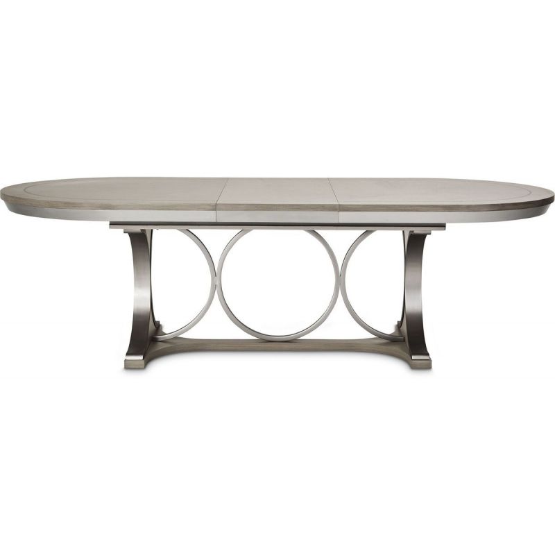 AICO Eclipse Oval Dining Table in Moonlight - Luxury Home Furniture (MI)