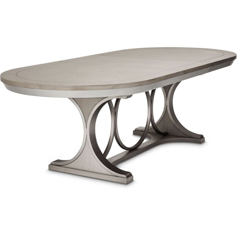 AICO Eclipse Oval Dining Table in Moonlight - Luxury Home Furniture (MI)