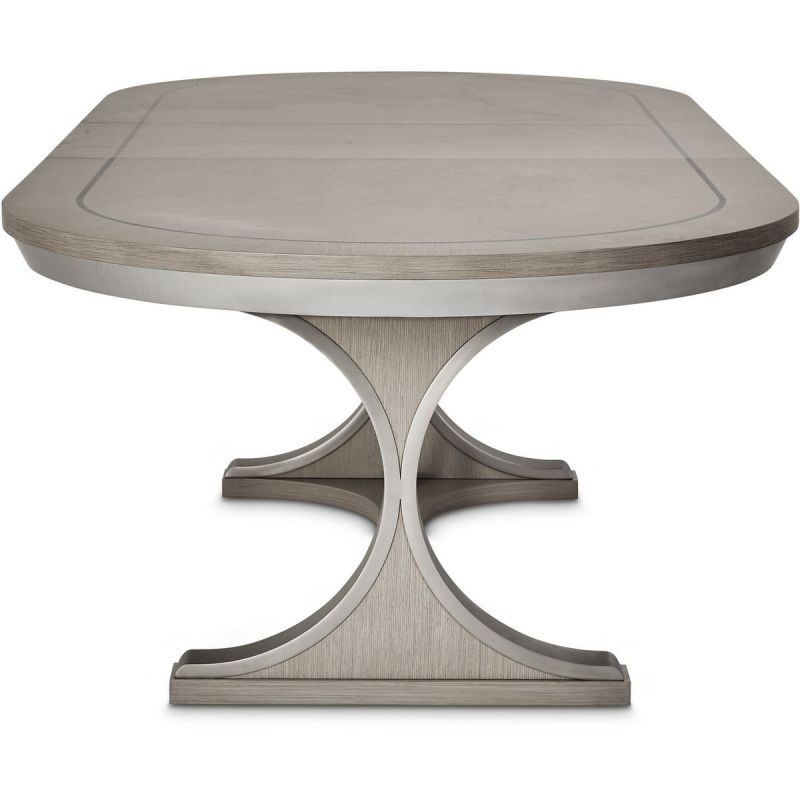 AICO Eclipse Oval Dining Table in Moonlight - Luxury Home Furniture (MI)