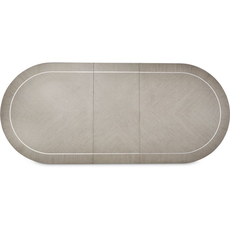 AICO Eclipse Oval Dining Table in Moonlight - Luxury Home Furniture (MI)