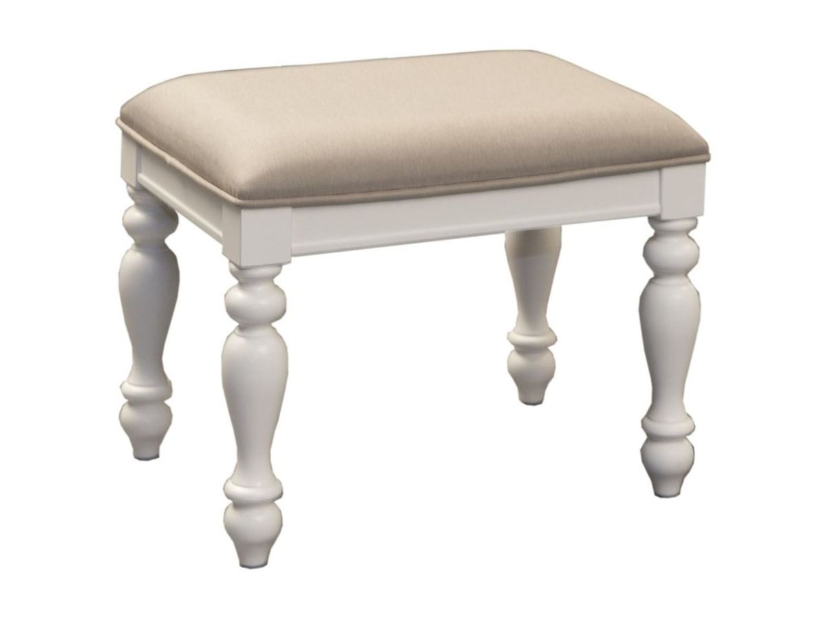 Liberty Furniture Summer House I Vanity Stool in Oyster White image
