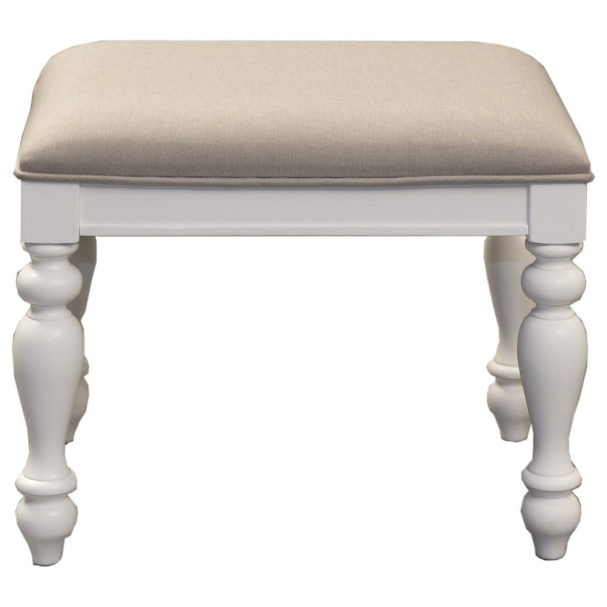 Liberty Furniture Summer House I Vanity Stool in Oyster White - Luxury Home Furniture (MI)
