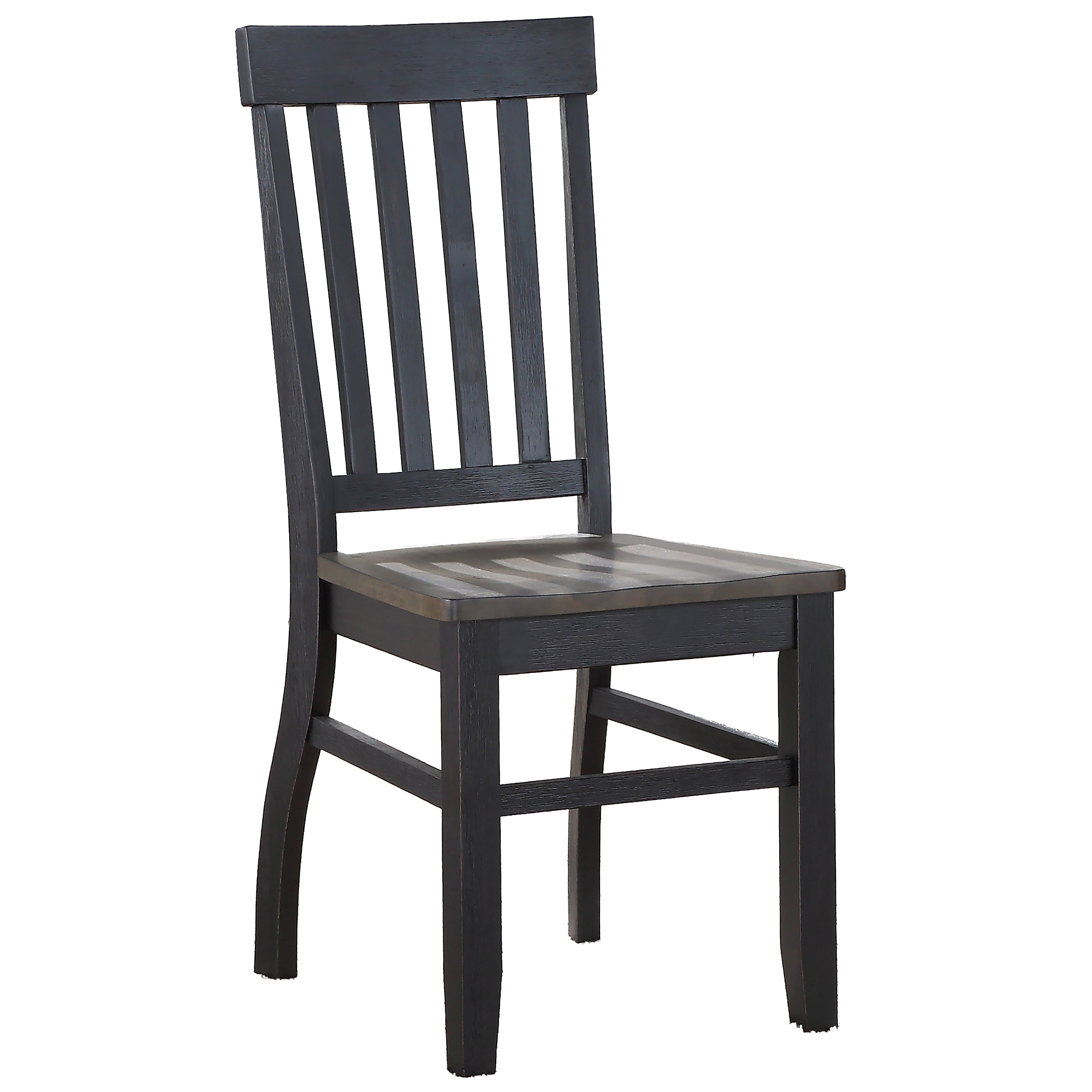Steve Silver Raven Noir Side Chair in Two Tone Ebony and Driftwood (Set of 2) - Luxury Home Furniture (MI)