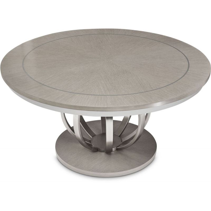 AICO Eclipse Round Dining Table in Moonlight - Luxury Home Furniture (MI)