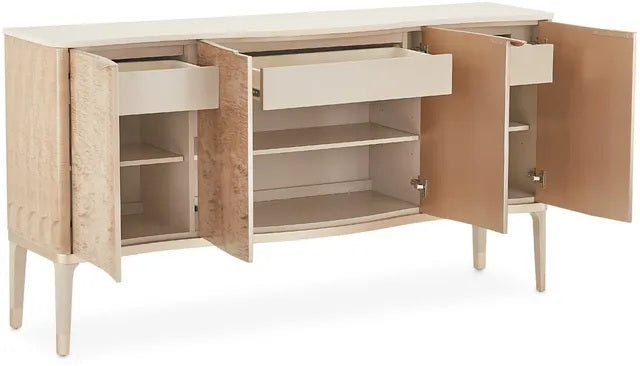 AICO Malibu Crest Sideboard in Blush - Luxury Home Furniture (MI)