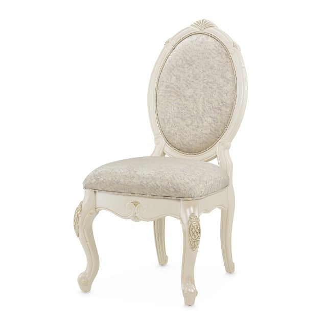 AICO Lavelle Side Chair in Classic Pearl (Set of 2) - Luxury Home Furniture (MI)