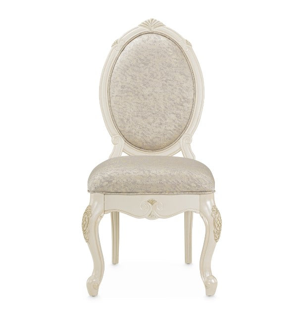 AICO Lavelle Side Chair in Classic Pearl (Set of 2) - Luxury Home Furniture (MI)