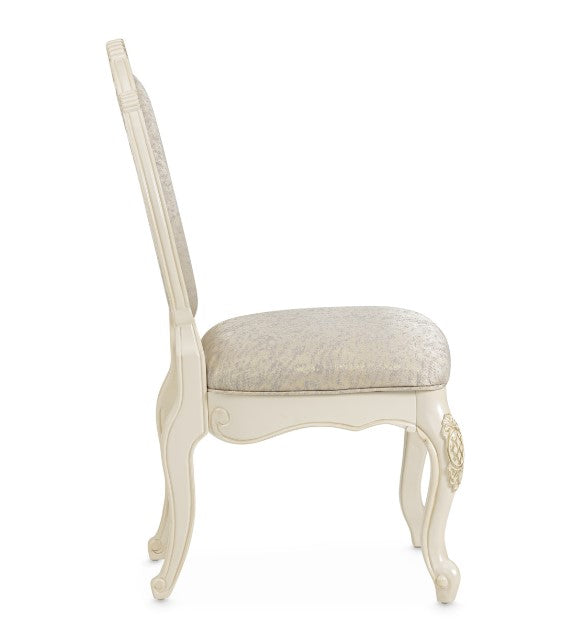 AICO Lavelle Side Chair in Classic Pearl (Set of 2) - Luxury Home Furniture (MI)