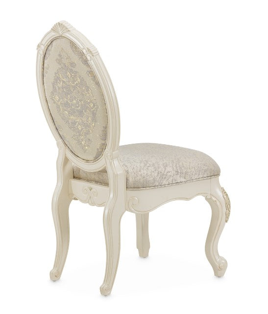 AICO Lavelle Side Chair in Classic Pearl (Set of 2) - Luxury Home Furniture (MI)