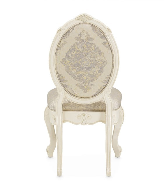AICO Lavelle Side Chair in Classic Pearl (Set of 2) - Luxury Home Furniture (MI)