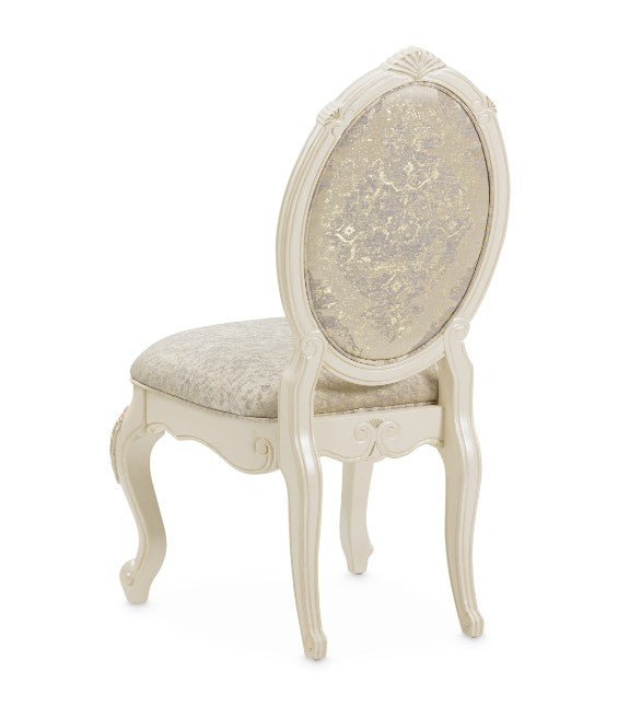 AICO Lavelle Side Chair in Classic Pearl (Set of 2) - Luxury Home Furniture (MI)