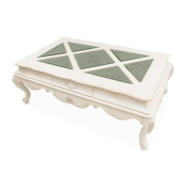 AICO Lavelle Rectangular Cocktail Table in Classic Pearl - Luxury Home Furniture (MI)