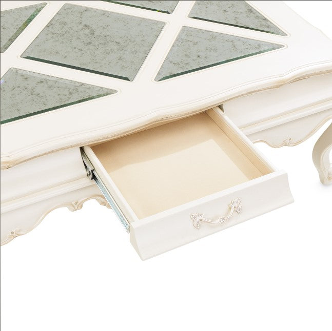 AICO Lavelle Rectangular Cocktail Table in Classic Pearl - Luxury Home Furniture (MI)