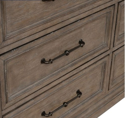Liberty Furniture Town & Country 8 Drawer Dresser in Dusty Taupe - Luxury Home Furniture (MI)