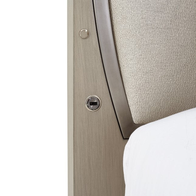 AICO Eclipse Queen Upholstered Bed in Moonlight - Luxury Home Furniture (MI)