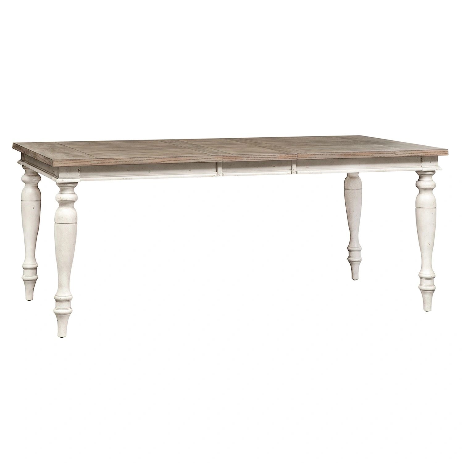 Whitney Rectangular Leg Table in Weathered Gray image