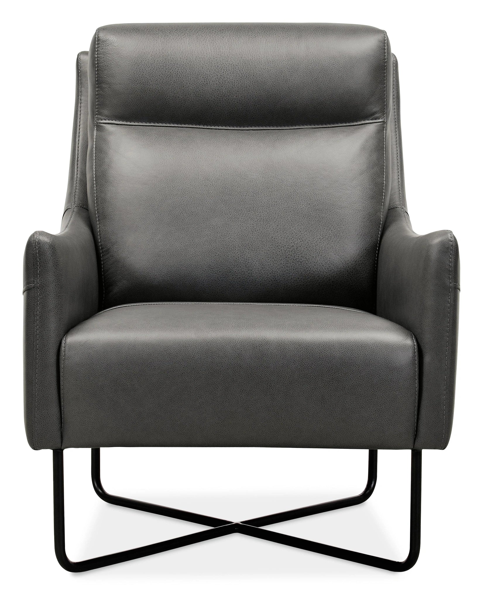 Efron Club Chair w/ Black Metal Base