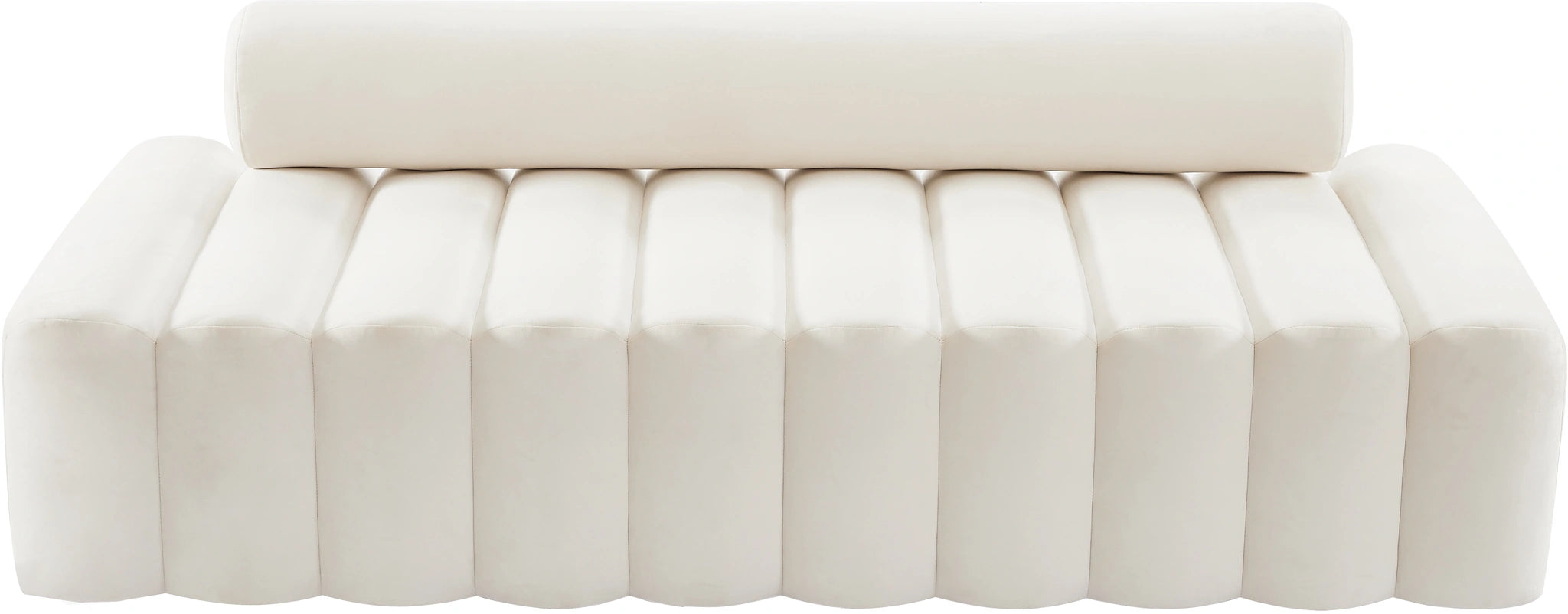 Melody Cream Velvet Sofa
