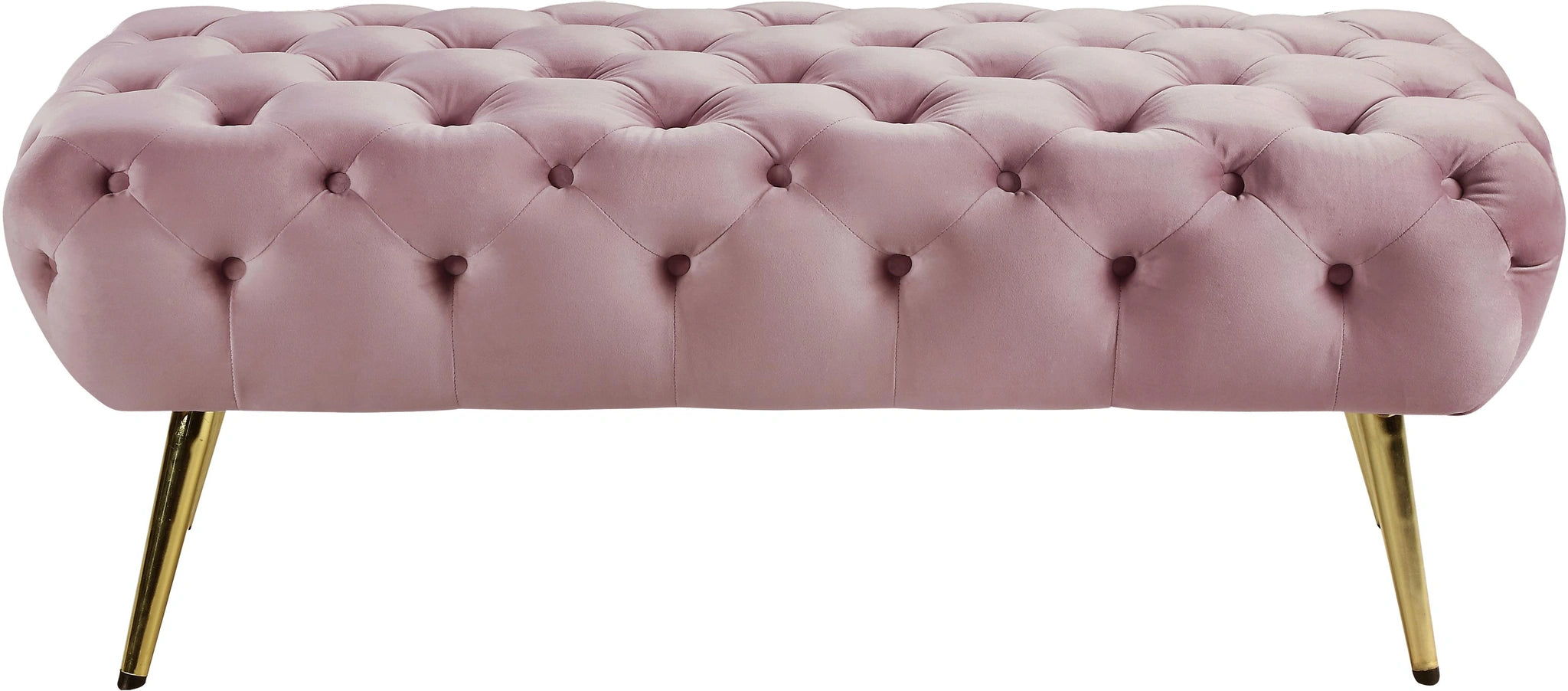 Amara Pink Velvet Bench