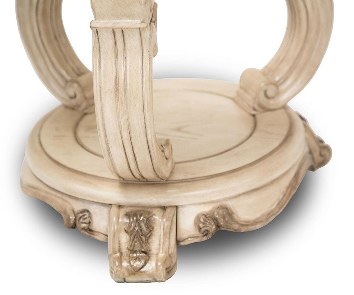 Aico Platine de Royale Chairside Table in Champagne - Luxury Home Furniture (MI)