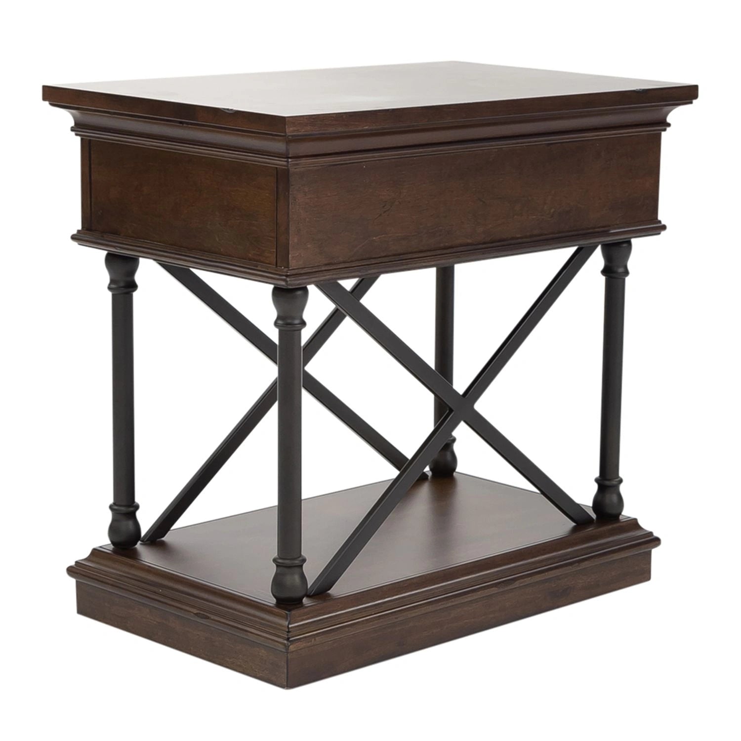 Tribeca Chairside Table in Cordovian Brown image