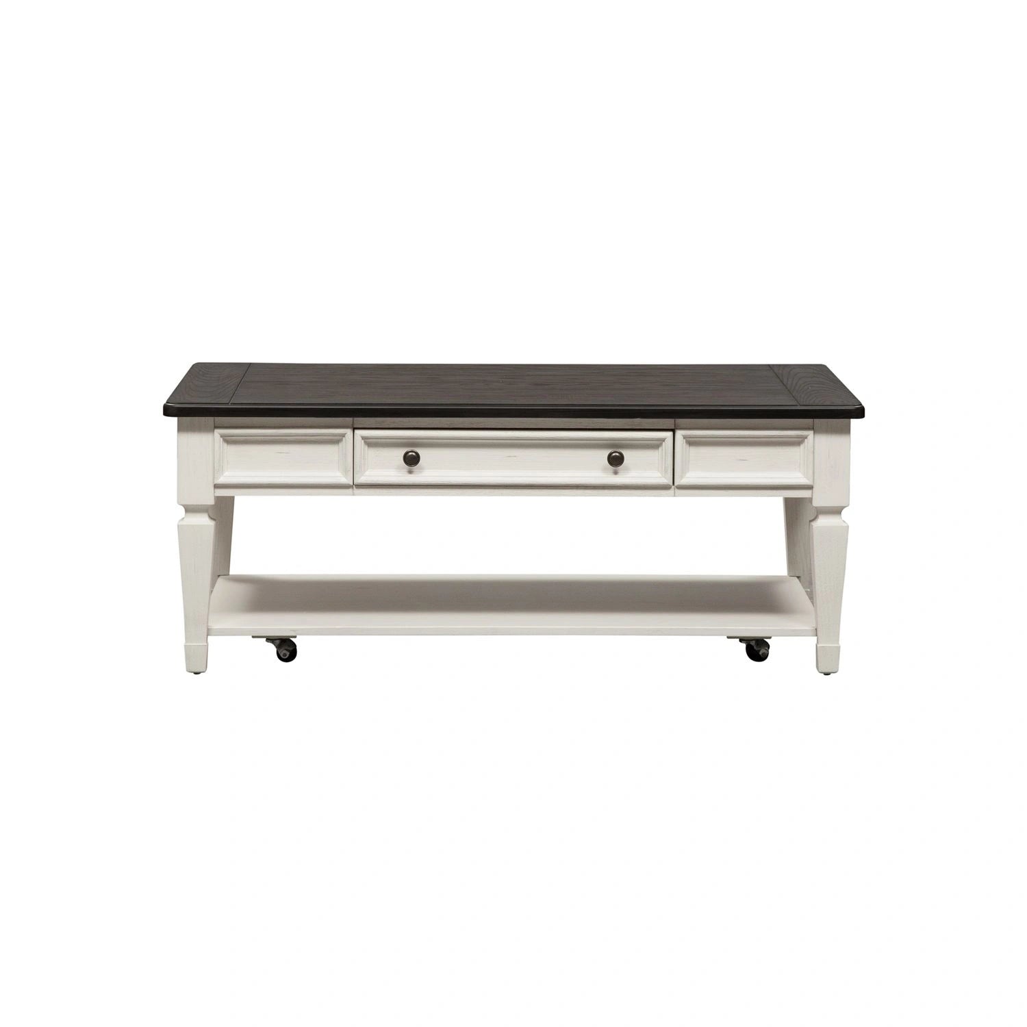 Allyson Park Rectangular Cocktail Table in Wirebrushed White image