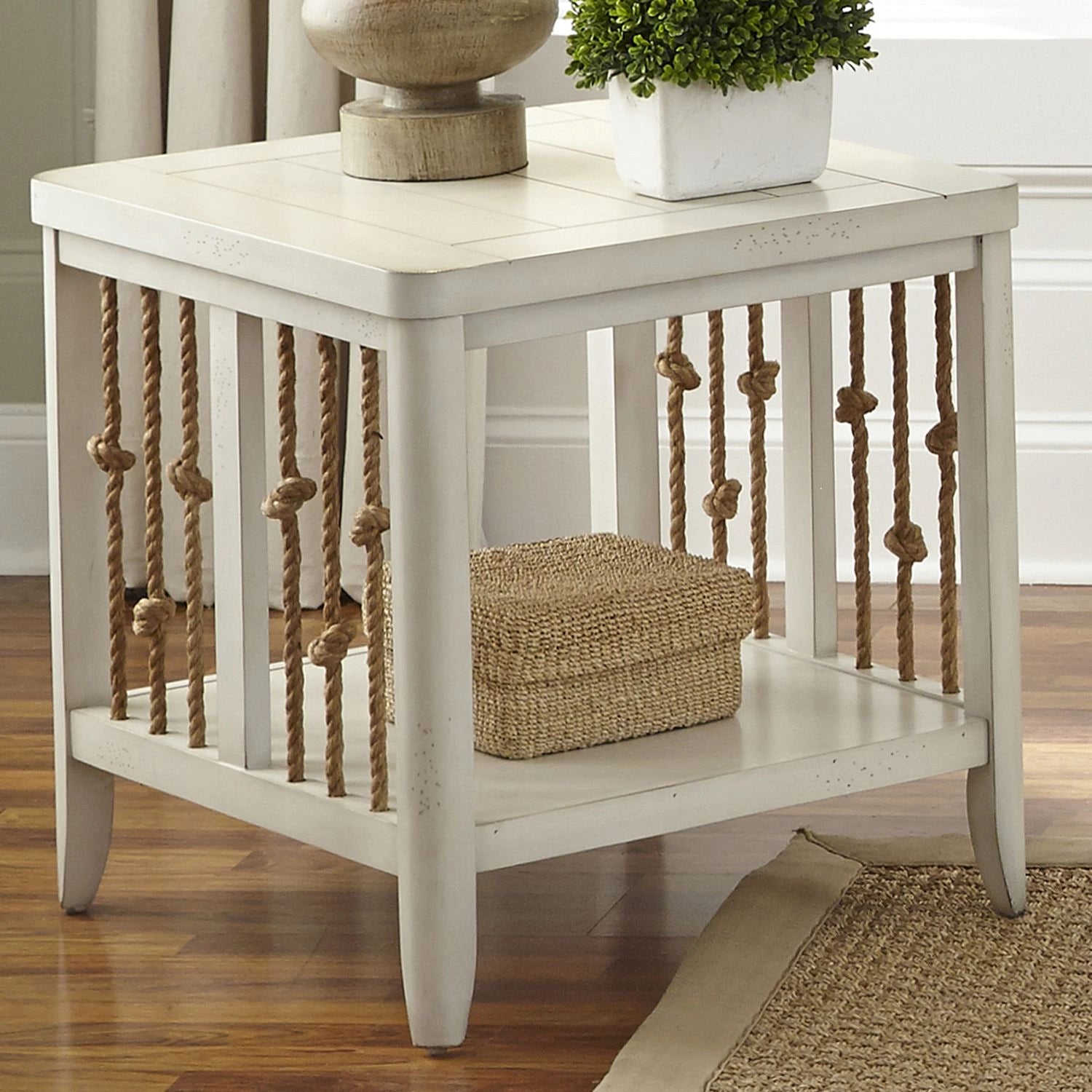 Dockside II End Table in White image
