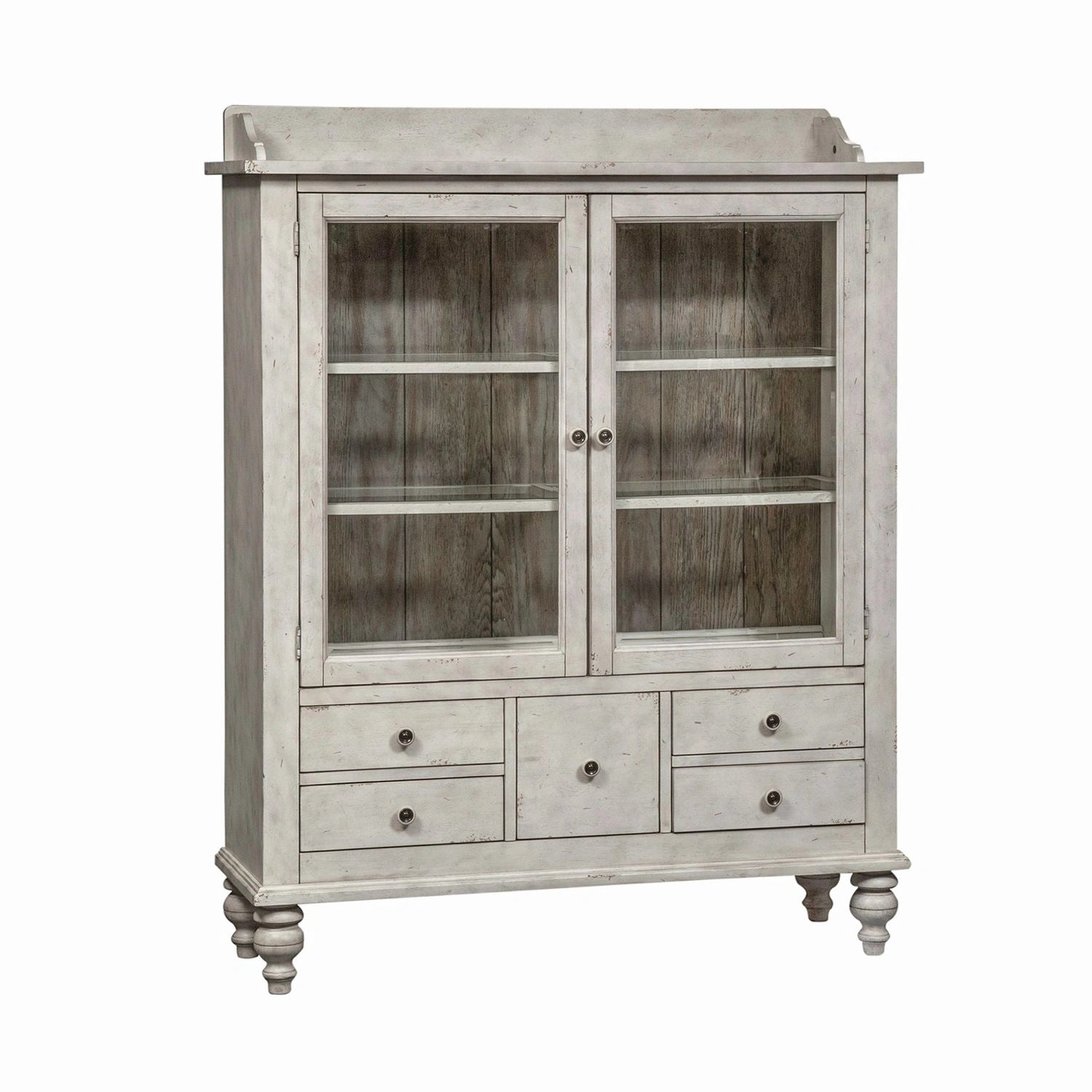 Whitney Display Cabinet in Weathered Gray image