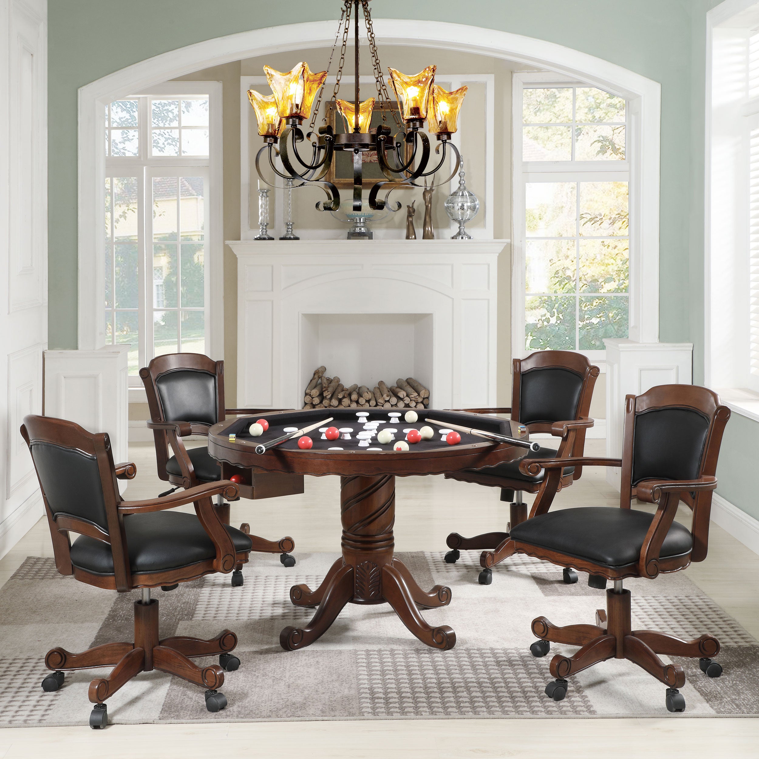 Turk 5 Pc Game Table Sets - Luxury Home Furniture (MI)