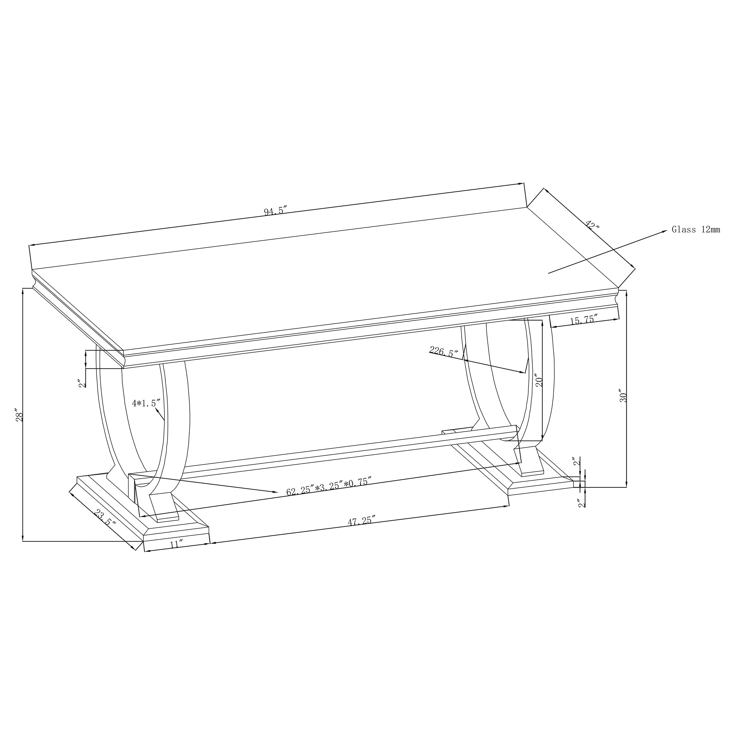 Antoine Rectangular Glass Top Dining Set Chrome - Luxury Home Furniture (MI)
