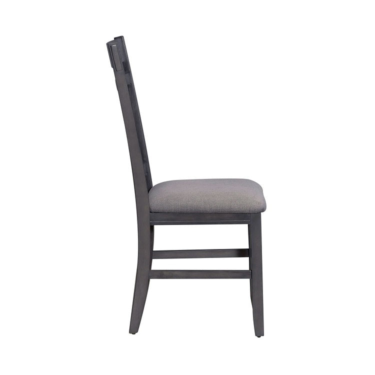 Liberty Furniture Lawson Splat Back Side Chair (Set of 2) in Weathered Gray - Luxury Home Furniture (MI)