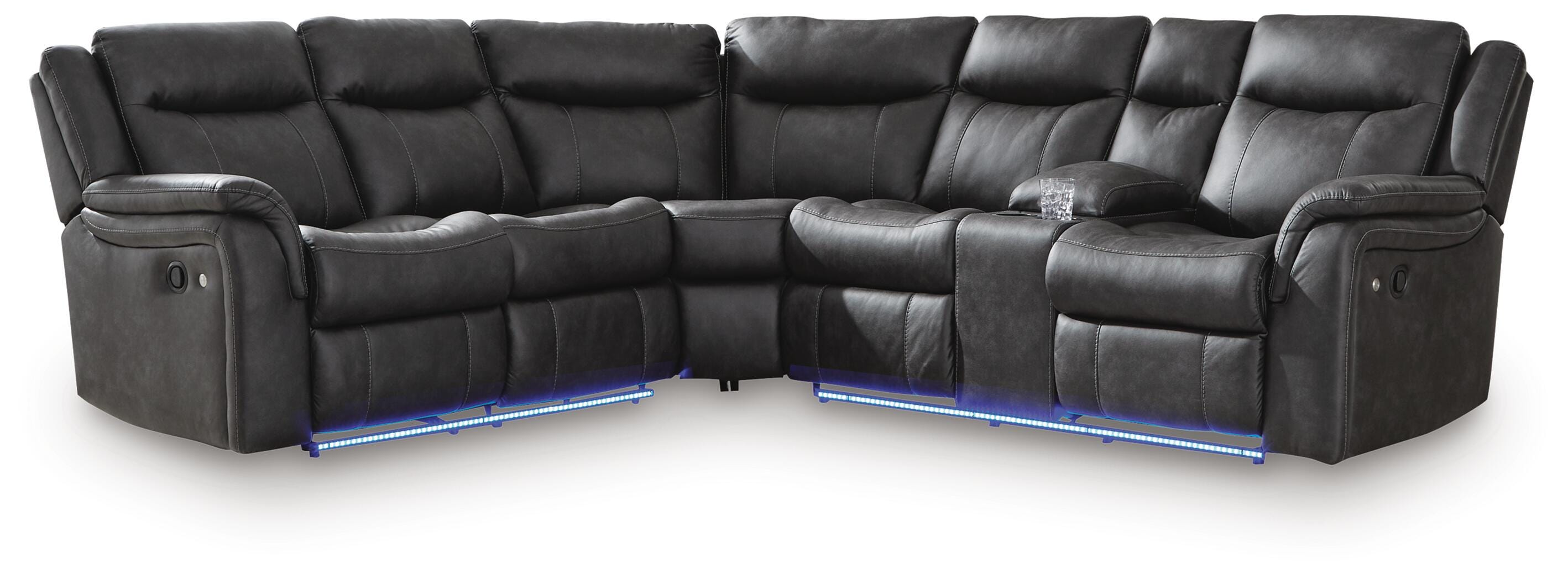 Sultan Meadow Reclining Sectional - Luxury Home Furniture (MI)