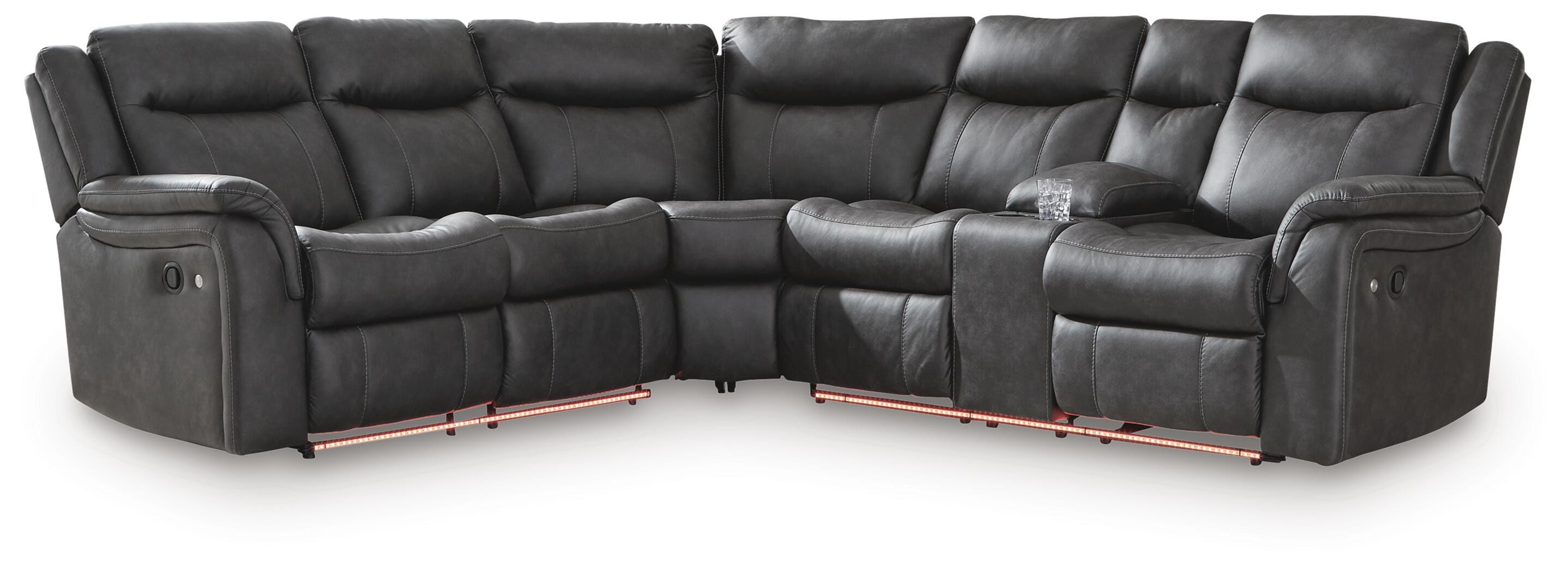 Sultan Meadow Reclining Sectional - Luxury Home Furniture (MI)