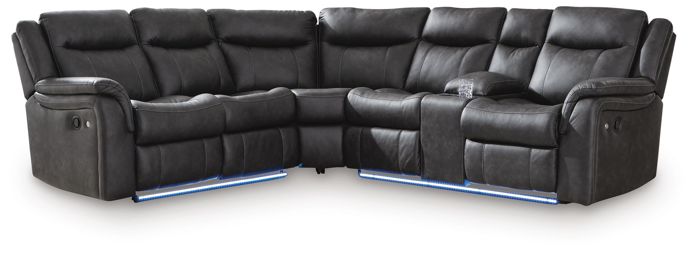 Sultan Meadow Reclining Sectional - Luxury Home Furniture (MI)
