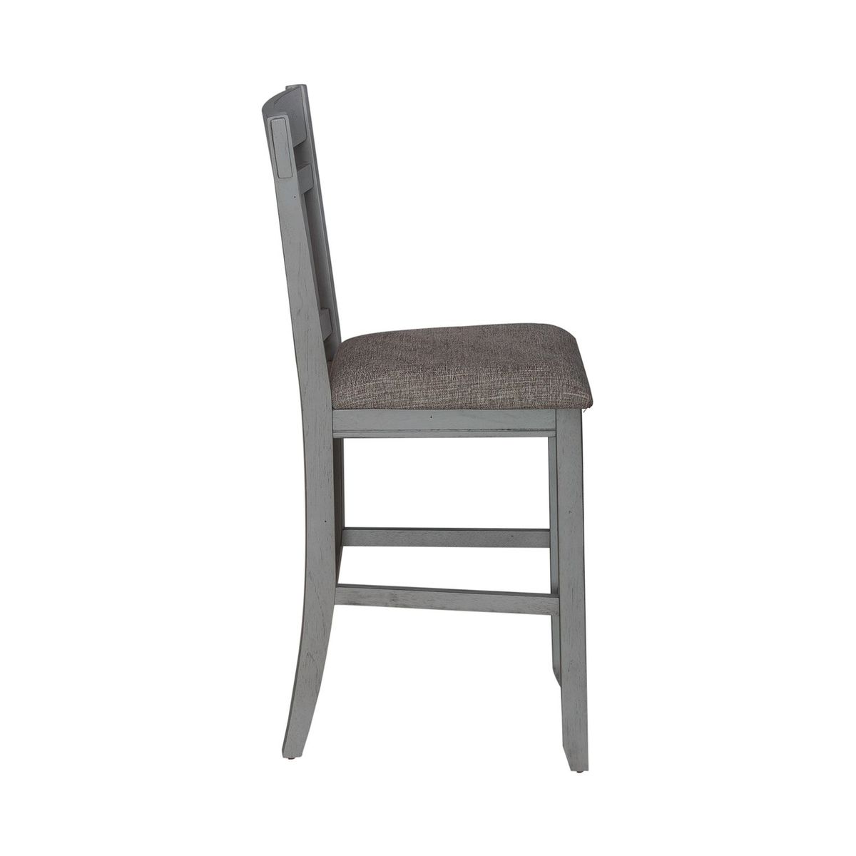 Liberty Furniture Newport Splat Back Counter Chair (Set of 2) in Smokey Grey - Luxury Home Furniture (MI)