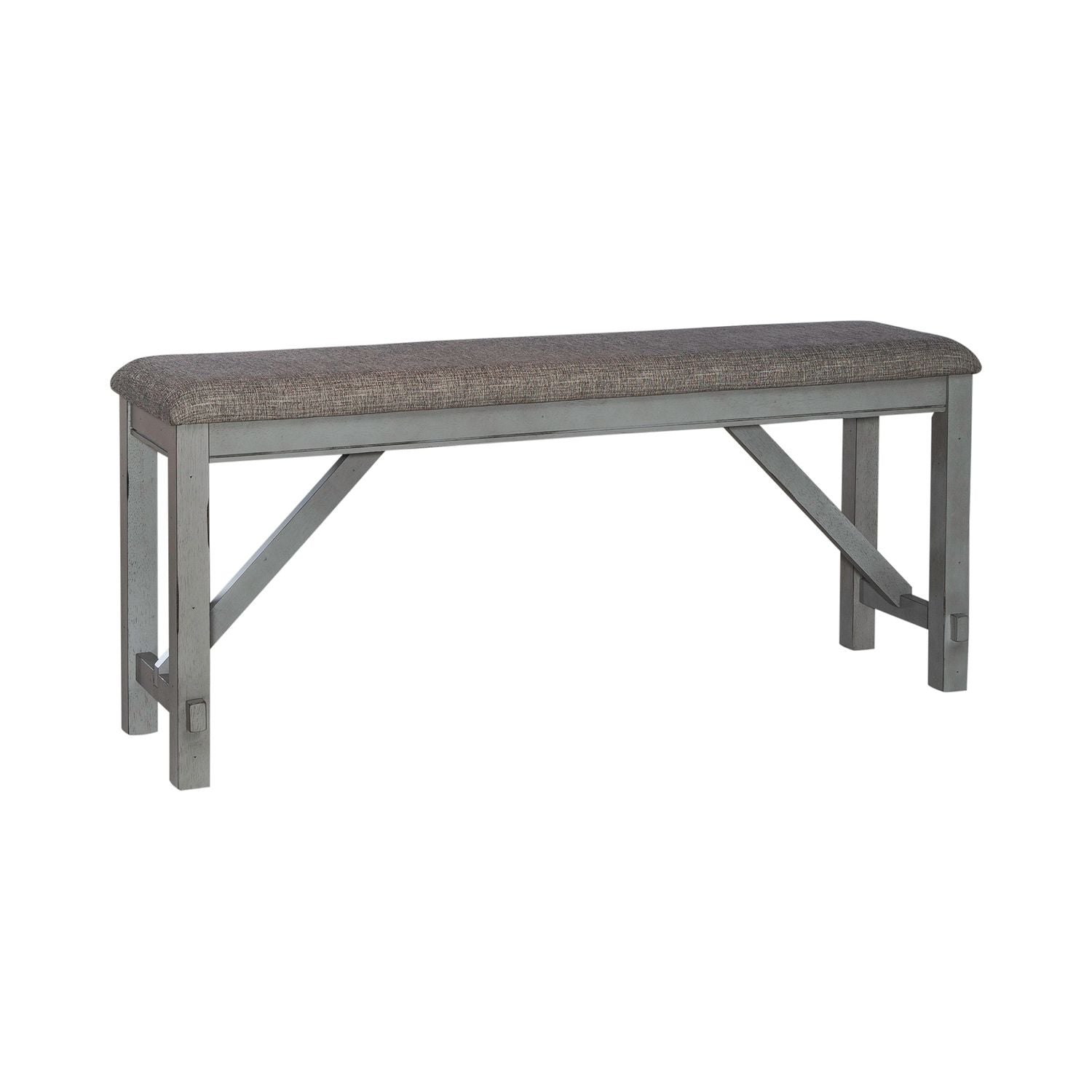 Newport Counter Height Dining Bench in Smokey Grey - Luxury Home Furniture (MI)