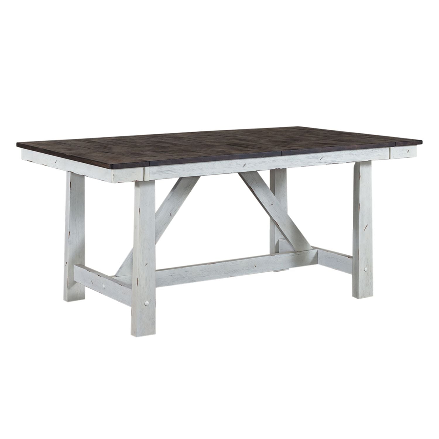 Farmhouse Optional 5 Piece Trestle Table Set - Luxury Home Furniture (MI)