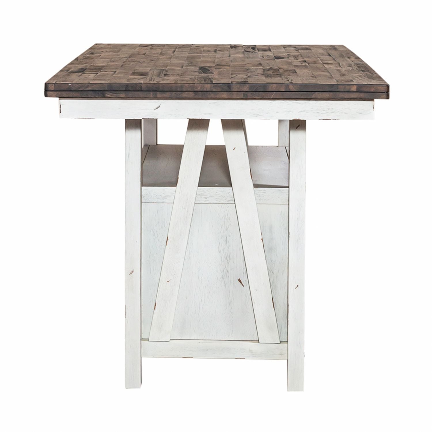 Farmhouse Gathering Table in White/Oak image